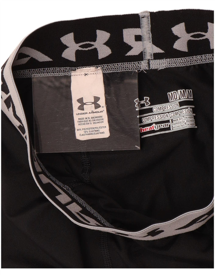Мужские леггинсы с рисунком Under Armour, средний черный полиэстер