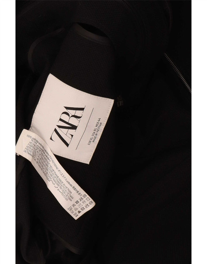 Мужская куртка Zara UK 42 XL, черный полиэстер