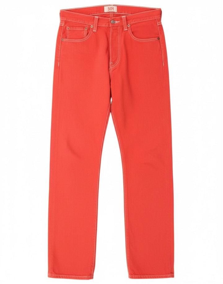 Женские прямые джинсы Levi's 501 W29 L32, красный хлопок