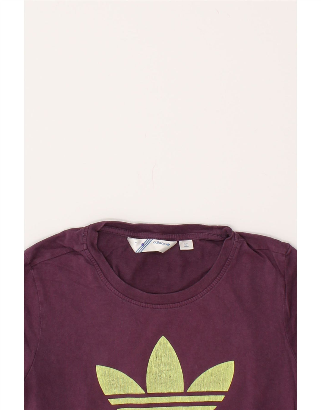 ADIDAS Womens Graphic T-Shirt Top EU 38 Medium Purple Cotton | Vintage Adidas | Thrift | Second-Hand Adidas | Used Clothing | Messina Hembry 