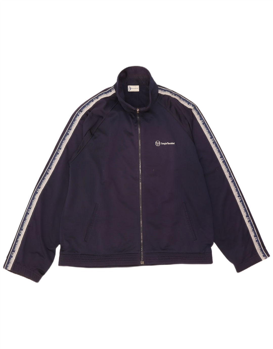 Мужская спортивная куртка с графическим рисунком Sergio Tacchini XL, темно-синяя