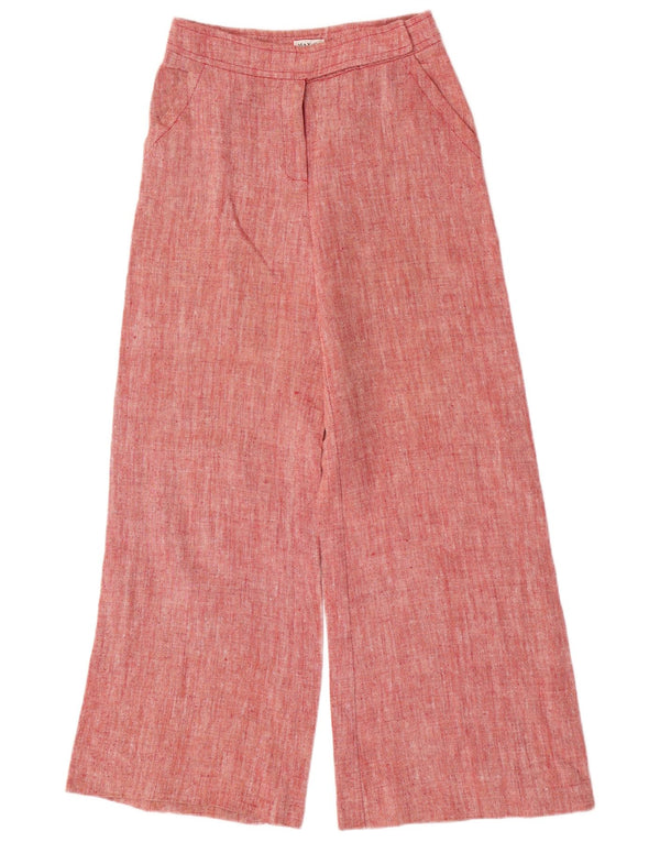 Женские повседневные широкие брюки Max & Co. UK 8, маленькие W26 L30, красный лен