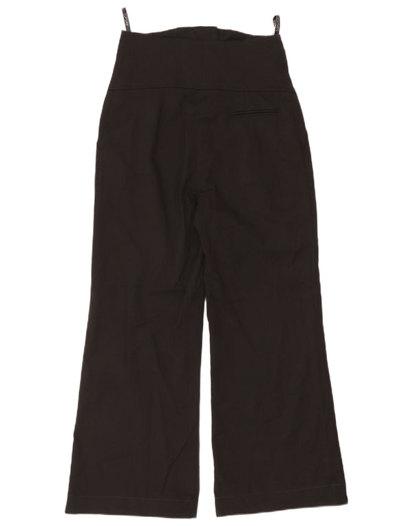 Topshop Женские укороченные брюки широкого кроя UK 10 Small W28 L25 Черные