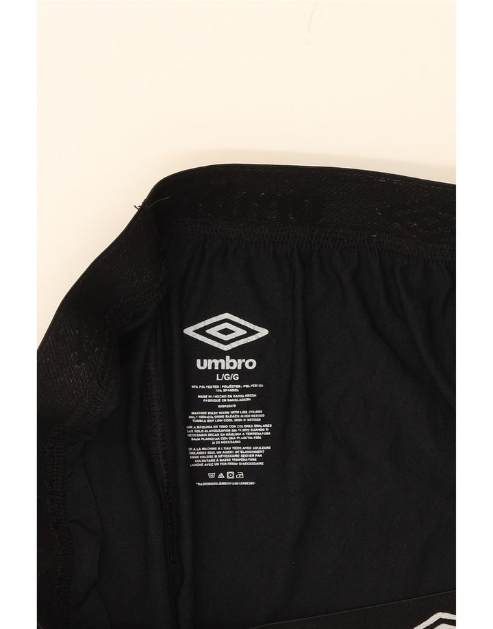 UMBRO Womens Graphic Leggings UK 14 Large  Navy Blue Polyester Vintage Umbro and Second-Hand Umbro from Messina Hembry 