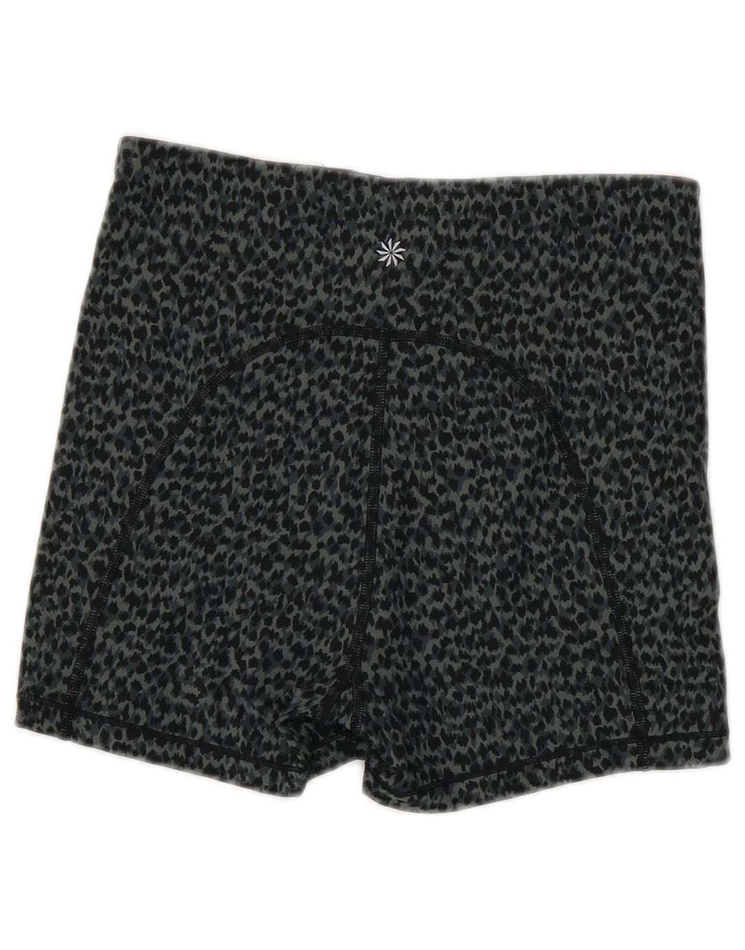 Женские спортивные шорты Athleta UK 8, маленькие серые, полиэстер с животным принтом