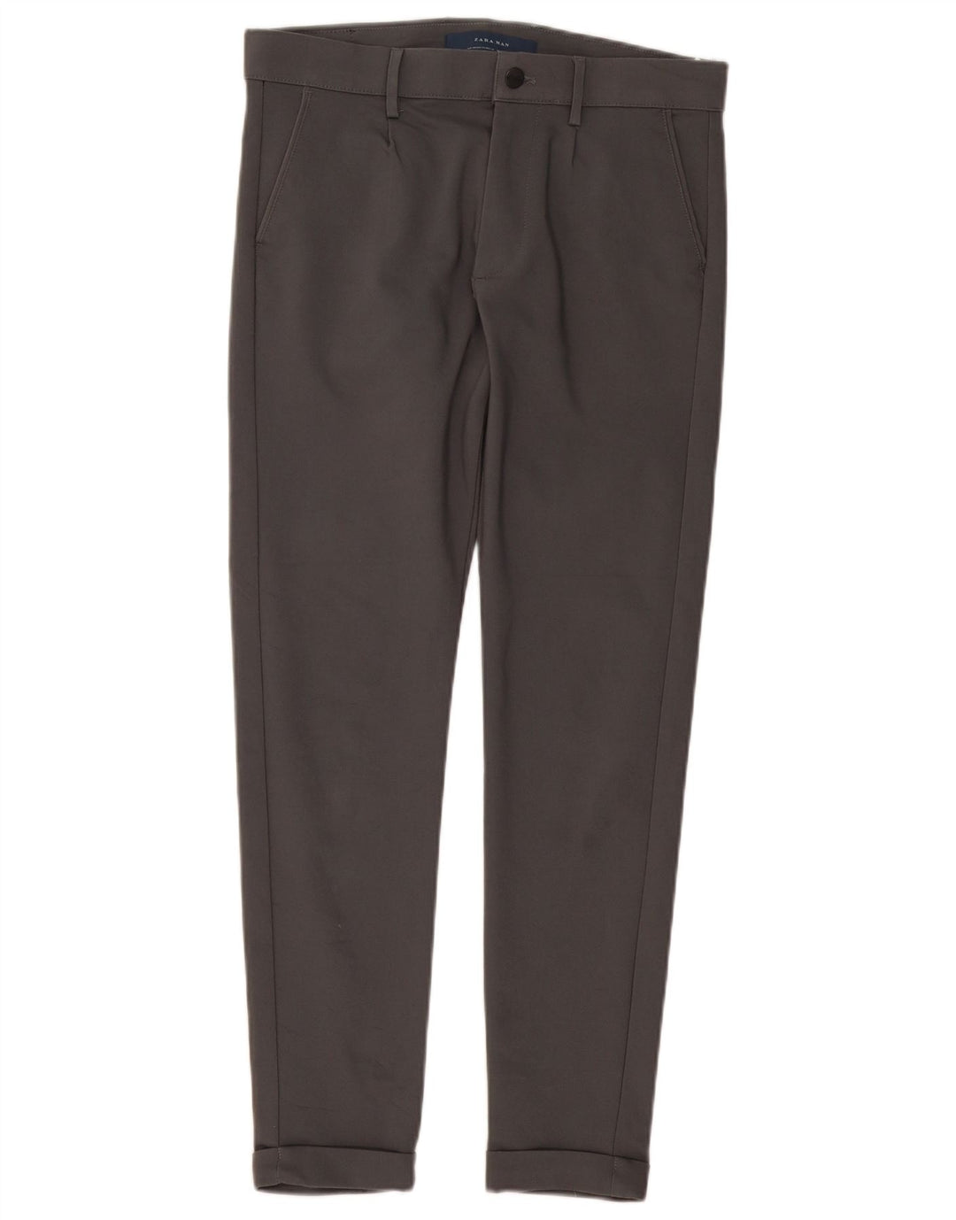 Мужские узкие брюки-чиносы ZARA EU 40, средние W31 L28, серый хлопок