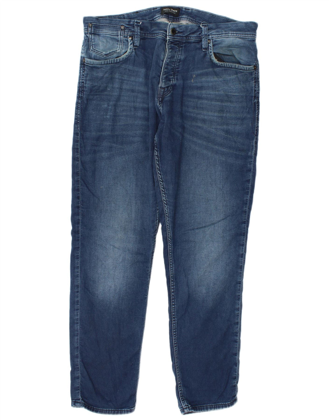 Мужские узкие джинсы Jack & Jones W34 L32 синие, хлопок
