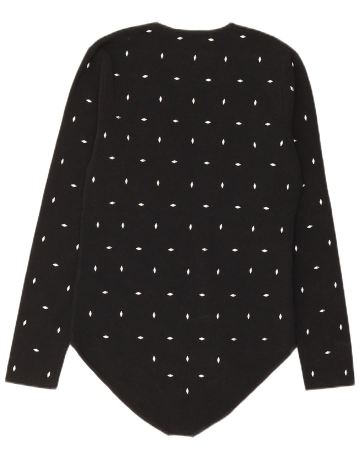 Женское боди Zara UK 14, большой черный, вискоза