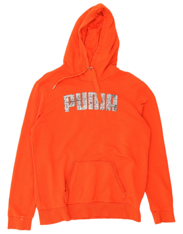 Женский джемпер с капюшоном Puma UK 16, большой оранжевый