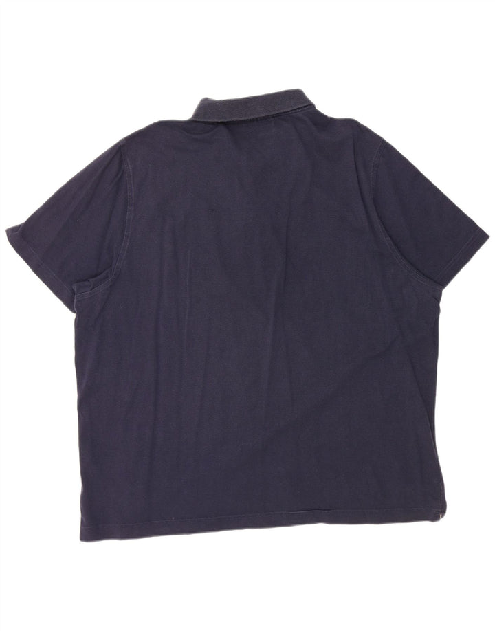 Мужская рубашка-поло LACOSTE, размер 8, 3XL, темно-синяя, хлопок