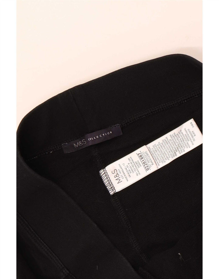 Женские спортивные брюки Marks & Spencer UK 12, средний черный, хлопок