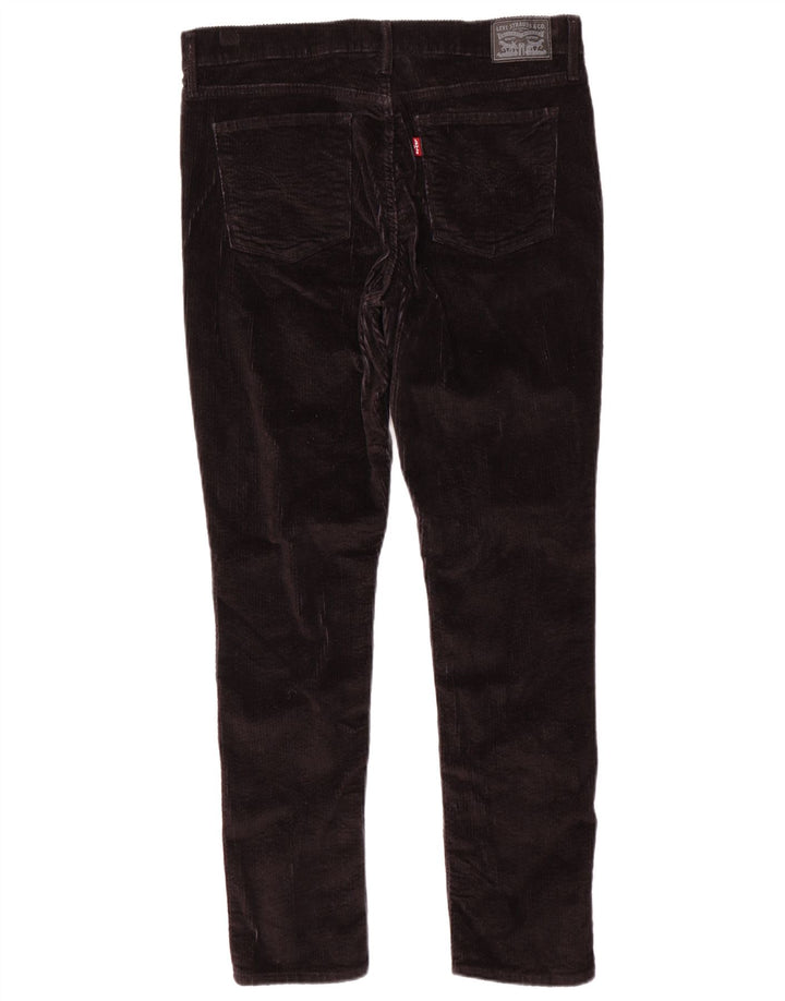 Женские узкие вельветовые брюки LEVI'S W34 L30 черные