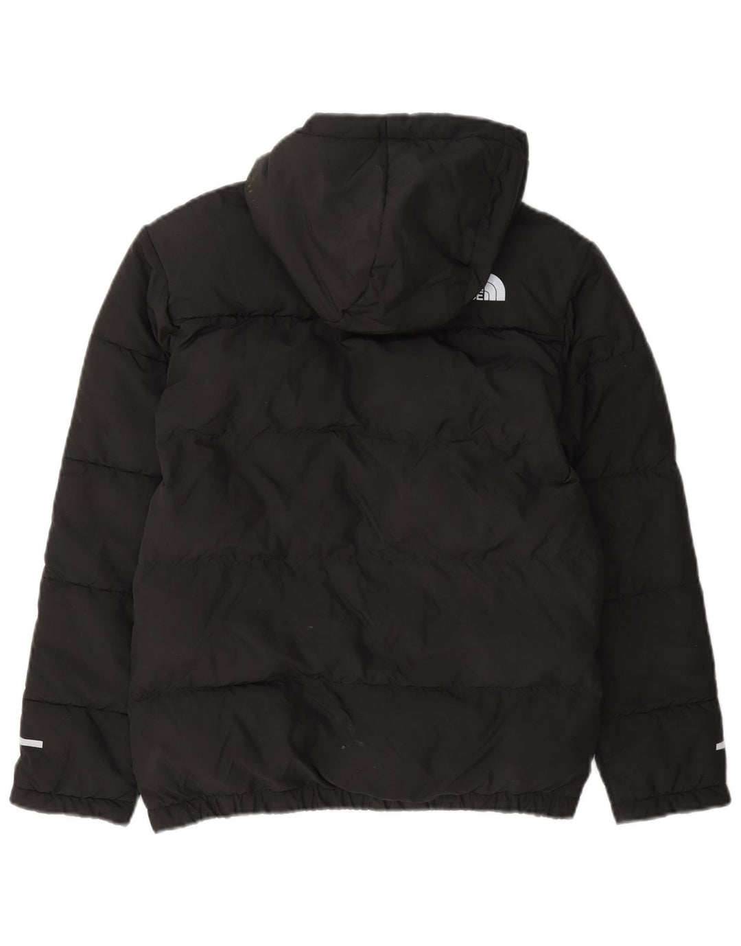 Стеганая куртка с капюшоном для мальчиков The North Face, 14–15 лет, размер XL, черный полиэстер