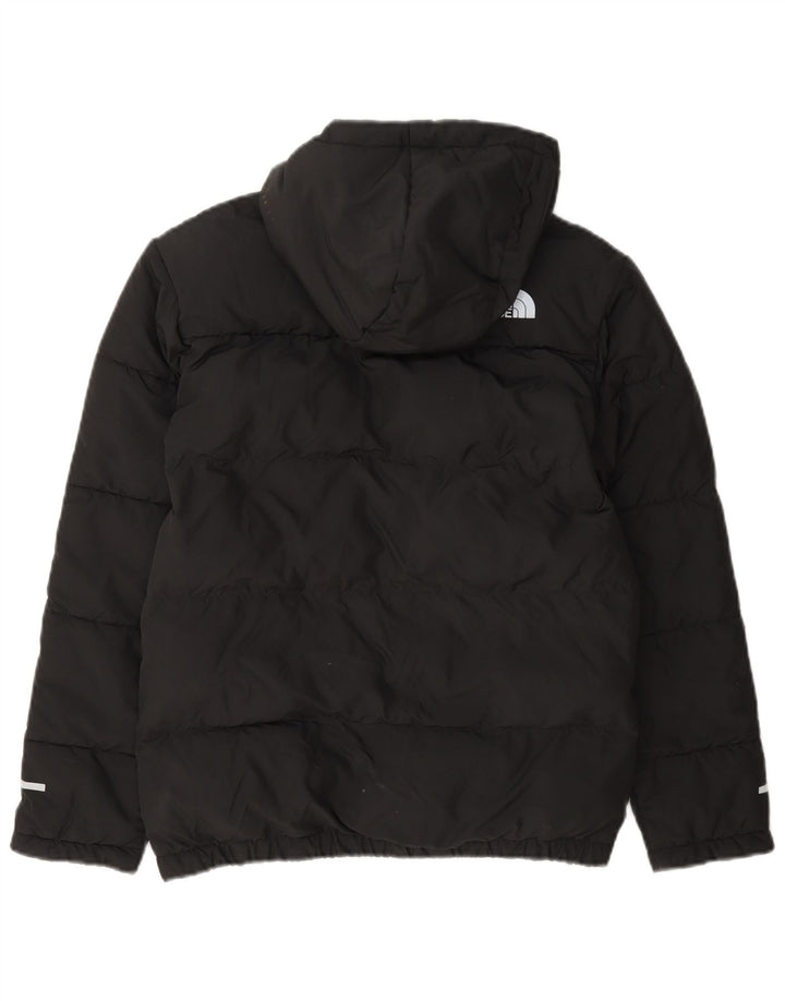 Стеганая куртка с капюшоном для мальчиков The North Face, 14–15 лет, размер XL, черный полиэстер