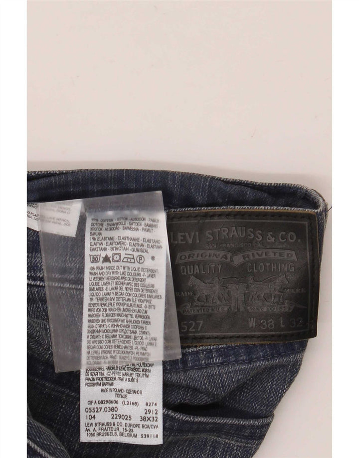 Мужские джинсы Levi's 527 Bootcut W38 L32 синие, хлопок