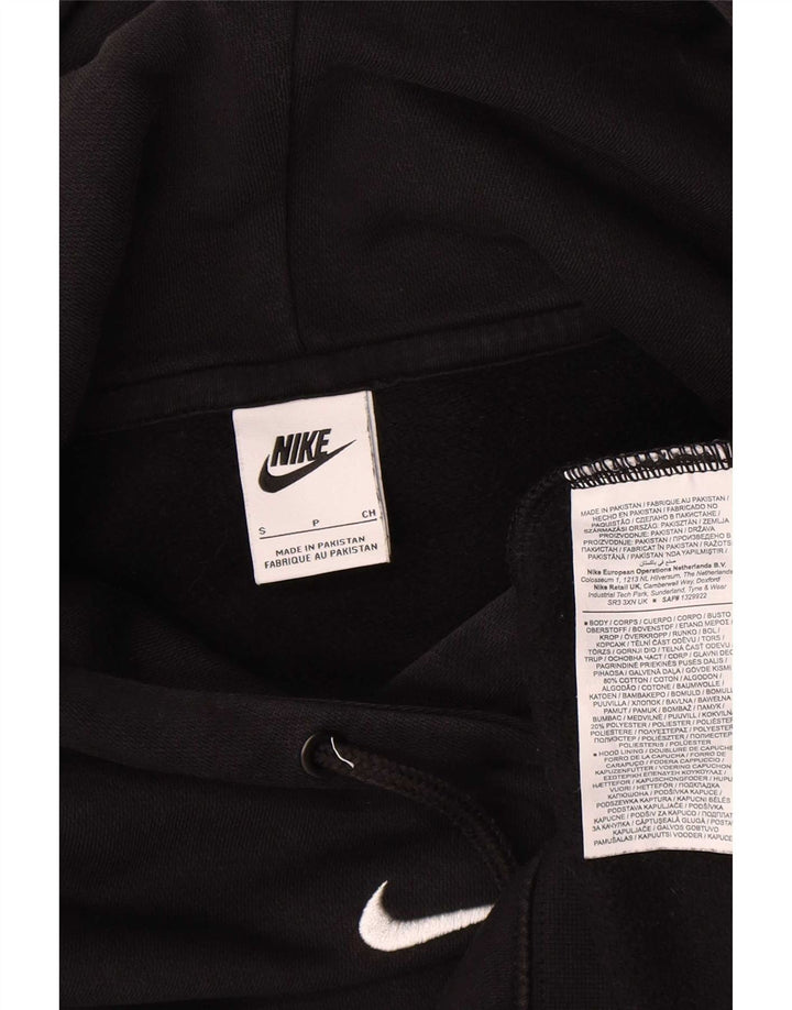 Мужской джемпер с капюшоном Nike Oversized, маленький черный, хлопковый