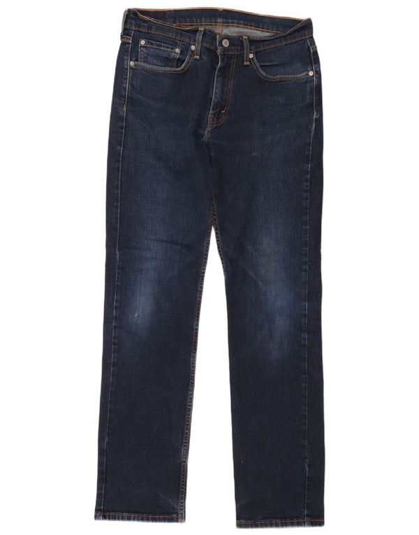 Мужские прямые джинсы Levi's 514 W32 L34 темно-синие, хлопок