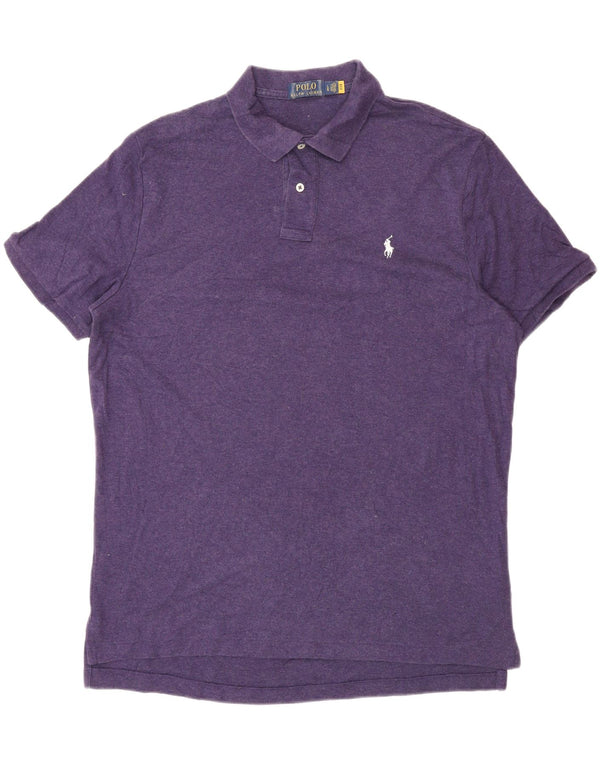 Мужская рубашка поло Polo Ralph Lauren, большой фиолетовый хлопок