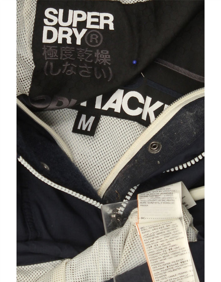 Мужская ветровка SUPERDRY с графическим рисунком UK 38, средний темно-синий нейлон