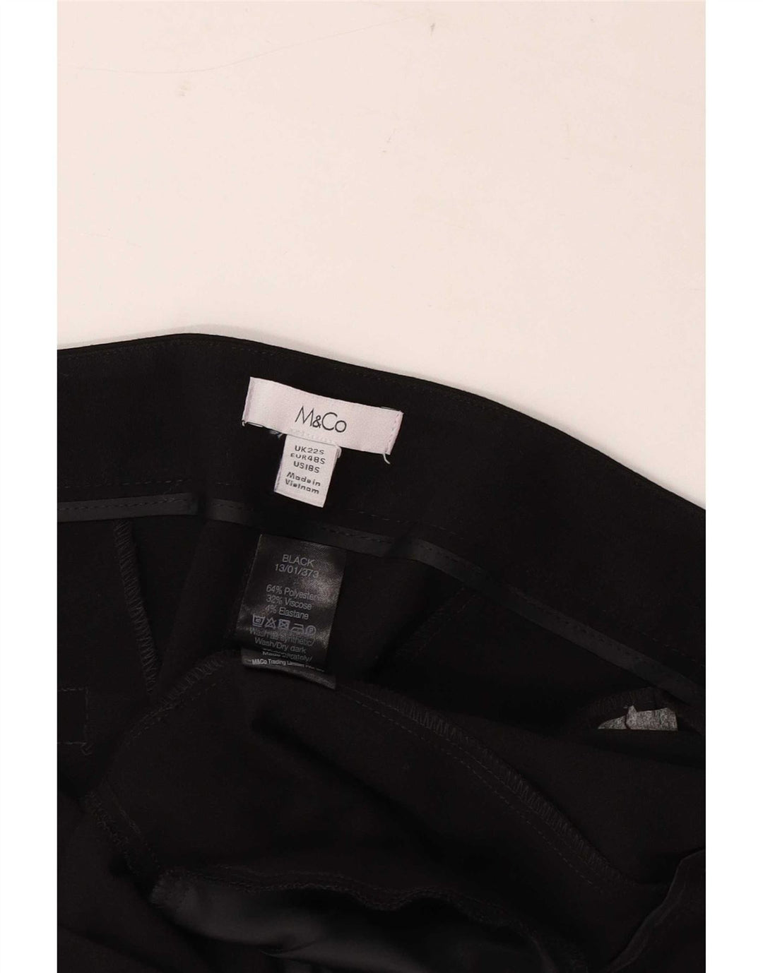 Макс и Ко. Женские костюмные брюки Bootcut UK 22 3XL W42 L29, черный полиэстер