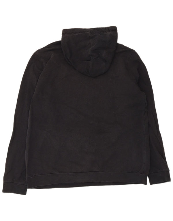 Женский джемпер с капюшоном Adidas с графическим рисунком UK 20/22 XL, черный хлопок