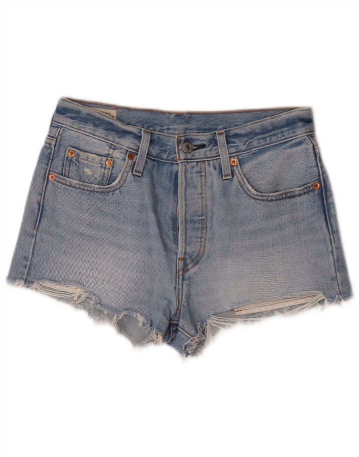 Женские джинсовые шорты Levi's 501 W25, маленькие синие, хлопок
