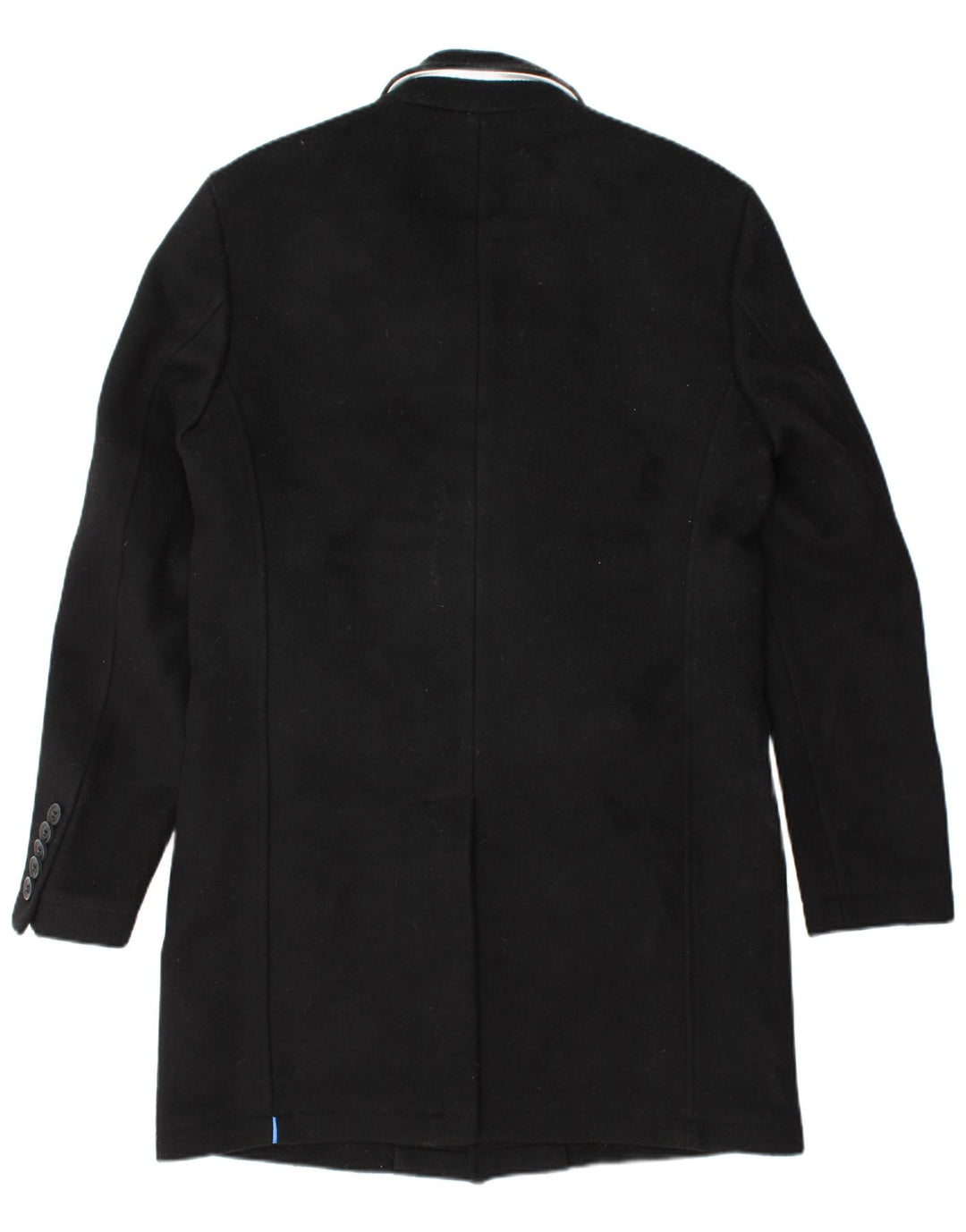 SUPERDRY Мужское пальто UK 40, большое, черное, шерстяное