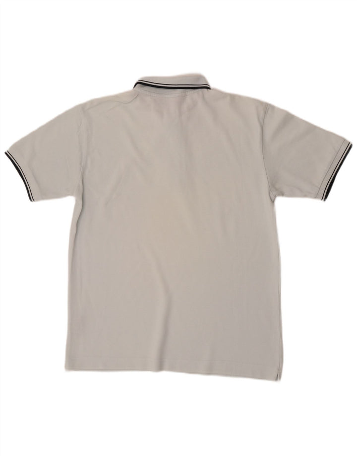 Мужская рубашка-поло Kappa из хлопка среднего синего цвета