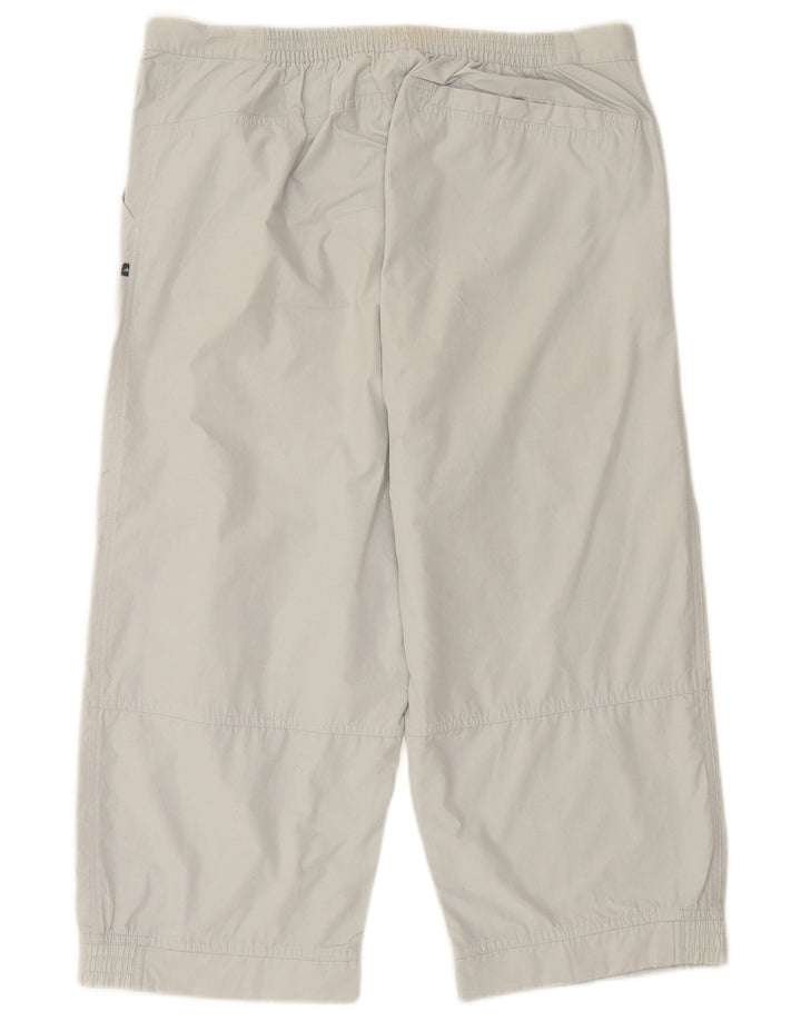 Мужские спортивные брюки-капри ADIDAS с графическим рисунком, средний серый полиэстер