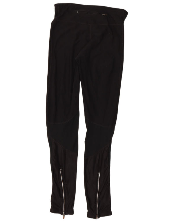 Женские леггинсы Nike Dri Fit UK 12, средний черный полиэстер