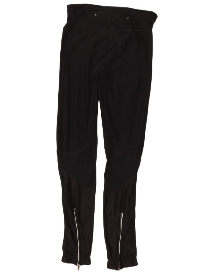 Женские леггинсы Nike Dri Fit UK 12, средний черный полиэстер