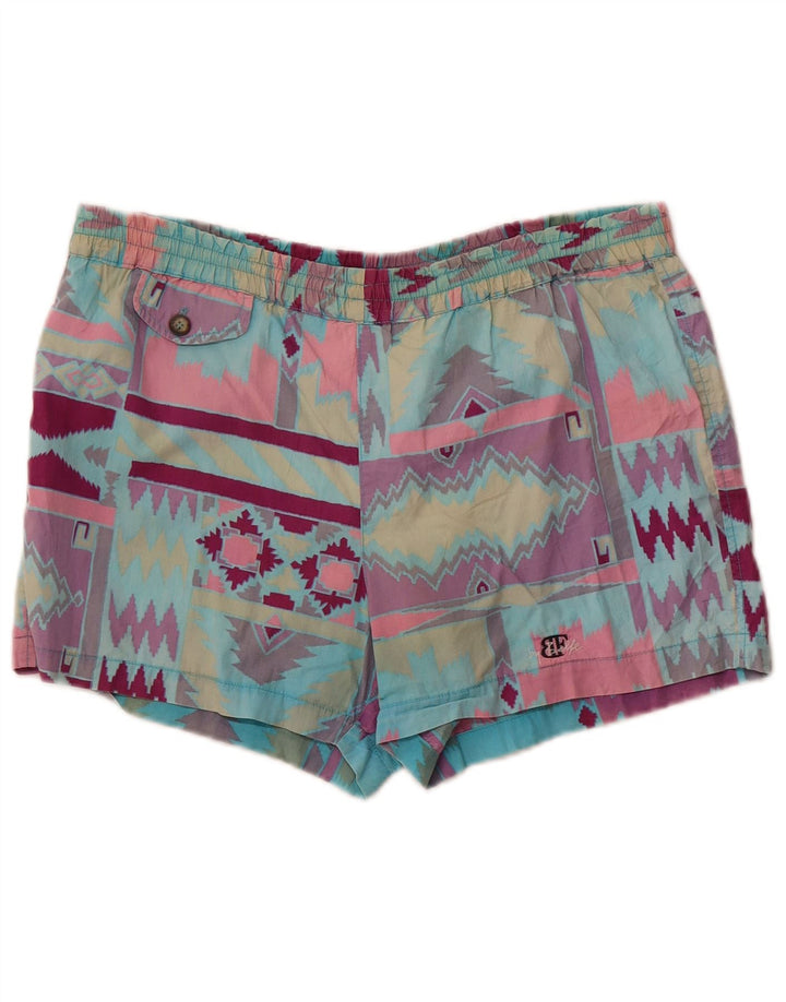 Belfe Мужские большие разноцветные хлопковые брюки с геометрическим рисунком