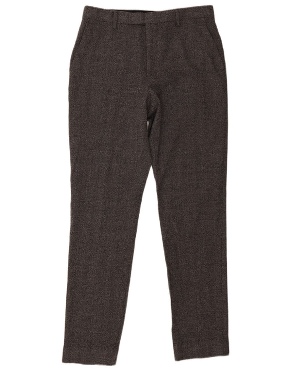 Мужские узкие брюки Reiss W32 L30 серые шерстяные