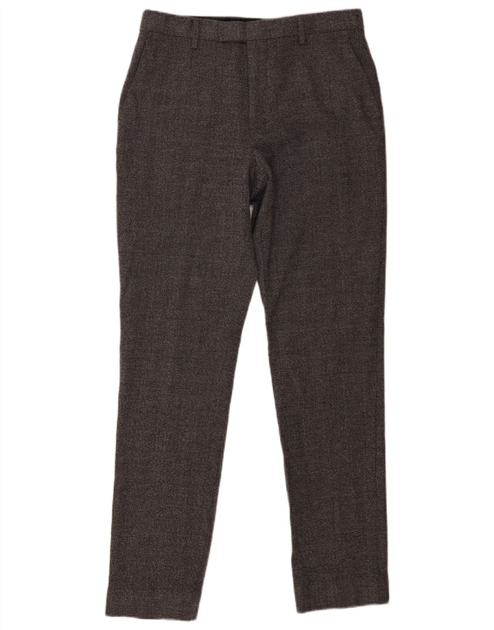 Мужские узкие брюки Reiss W32 L30 серые шерстяные