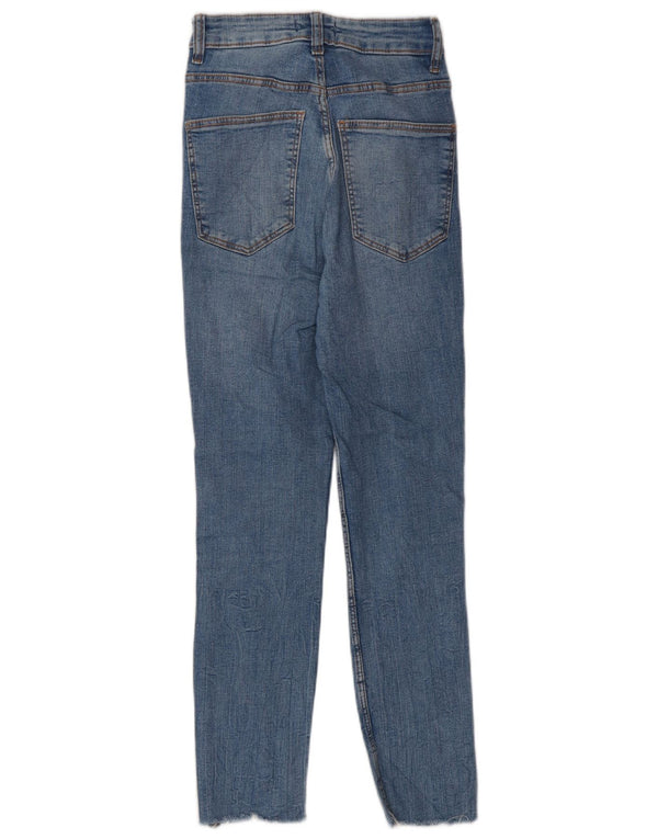Женские джинсы скинни Zara с высокой посадкой EU 34 2XS W24 L25 Синие