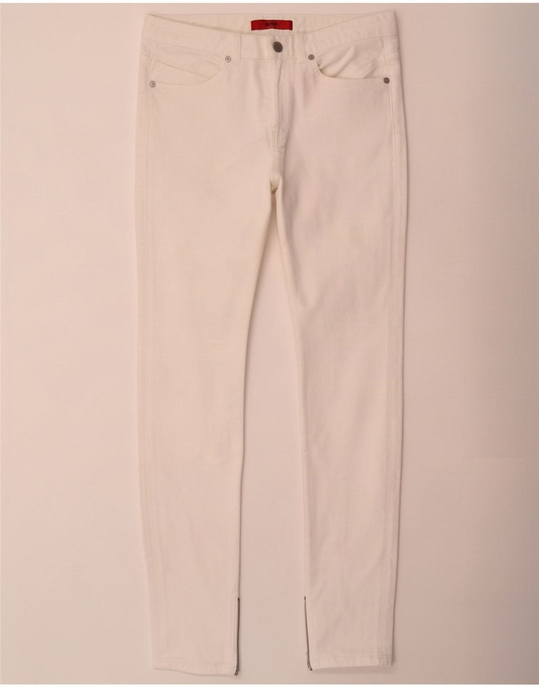 Женские узкие джинсы Hugo Boss W28 L32, белый хлопок