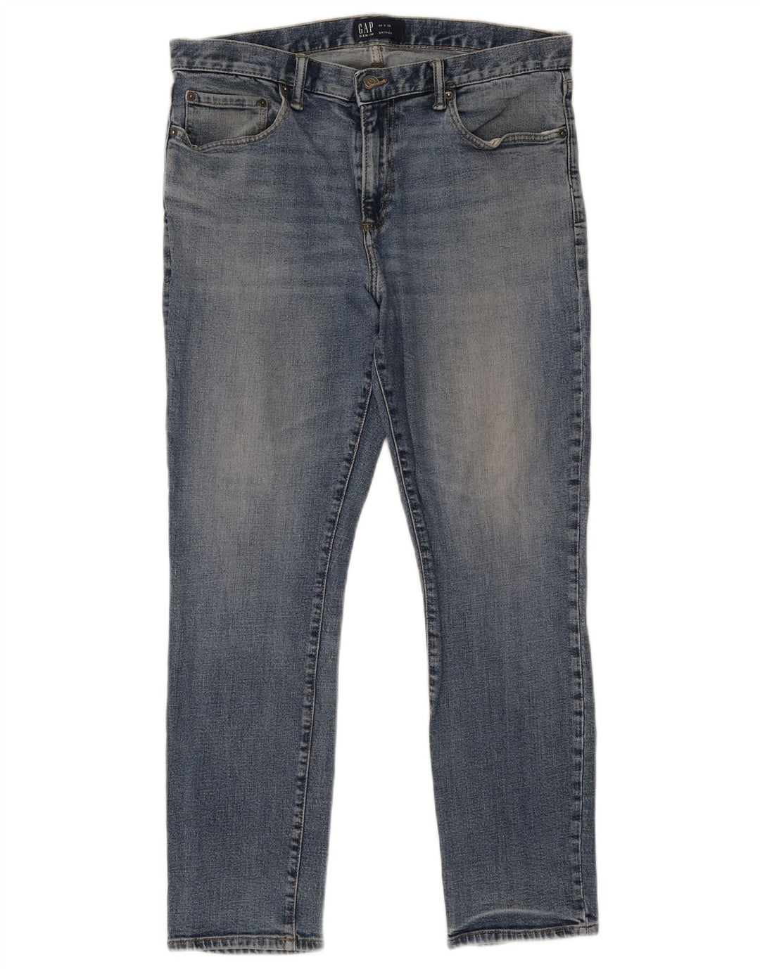 Мужские джинсы скинни Gap W34 L30 синие, хлопок