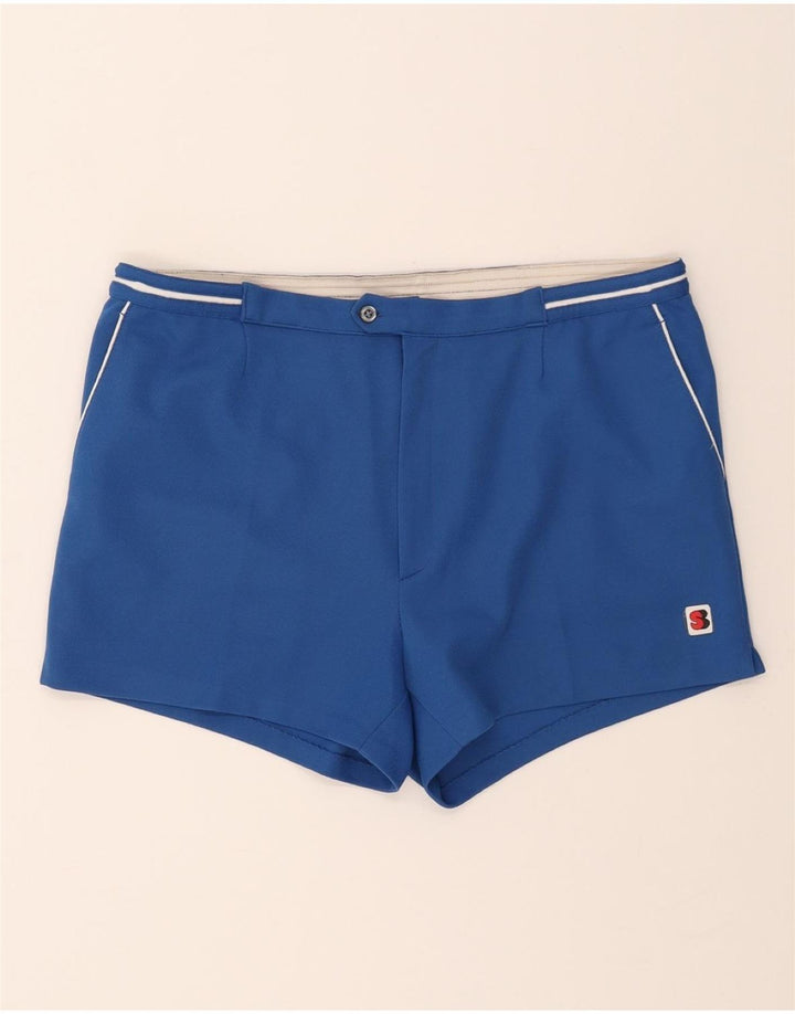VINTAGE Mens Sport Shorts IT 56 XL Blue Polyamide Vintage Vintage and Second-Hand Vintage from Messina Hembry 