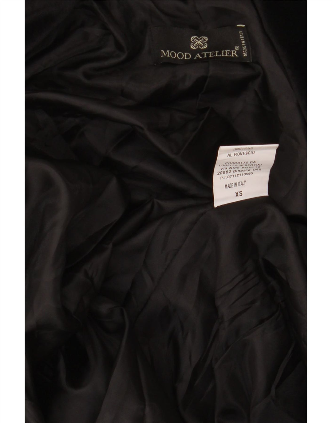 Женский велюровый пиджак Mood Atelier с 2 пуговицами, Великобритания 6 XS, черный полиэстер