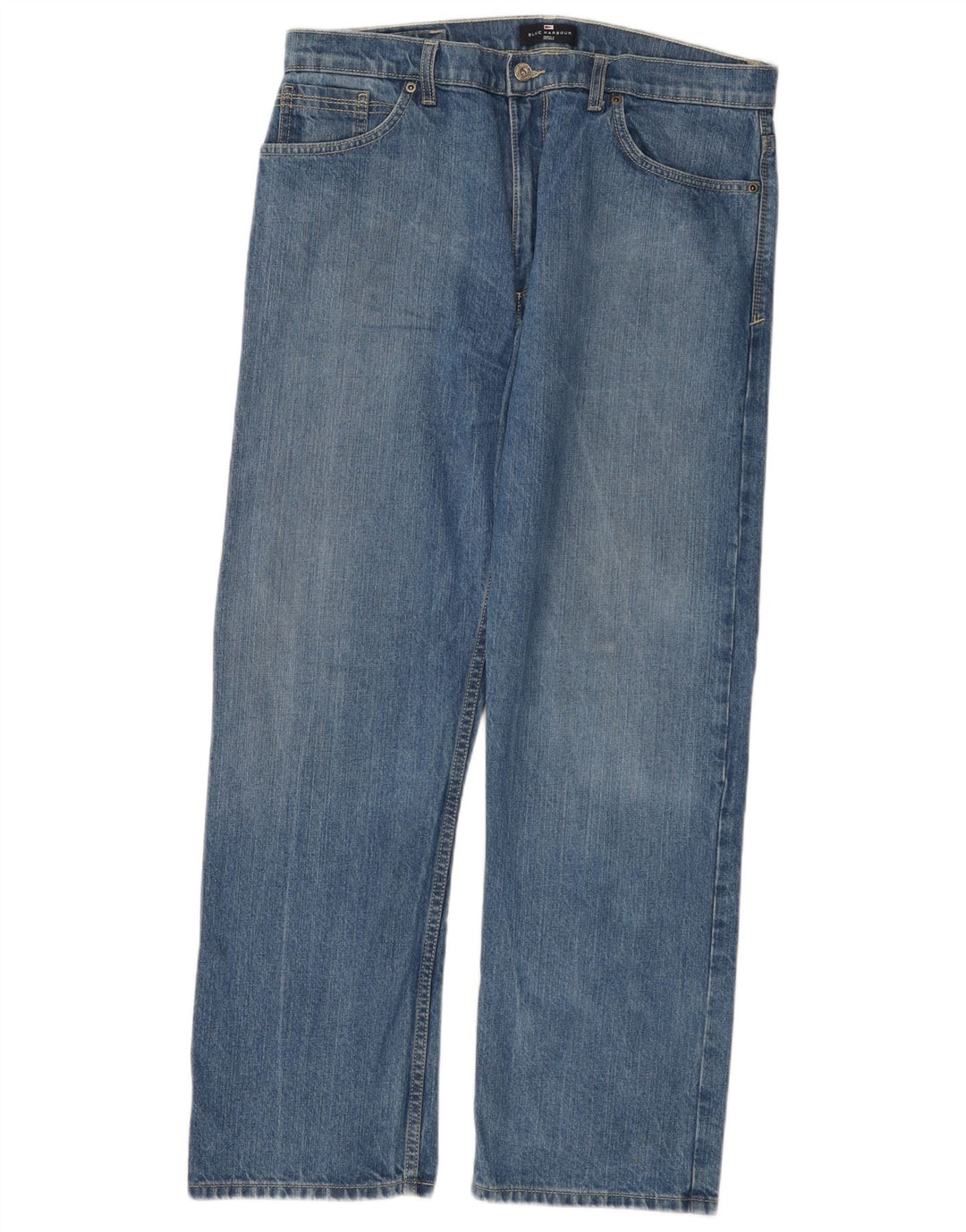 Мужские прямые джинсы MARKS & SPENCER Blue Harbour W36 L29, синий хлопок