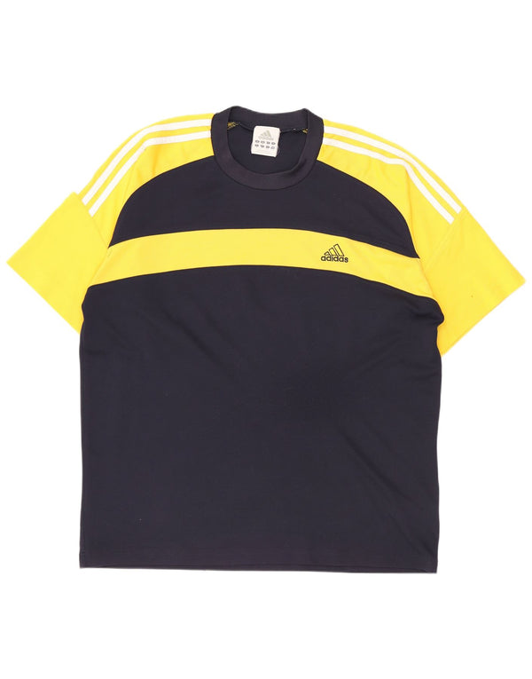 Мужская футболка Adidas Top UK 44/46 XL Темно-синий с цветными блоками