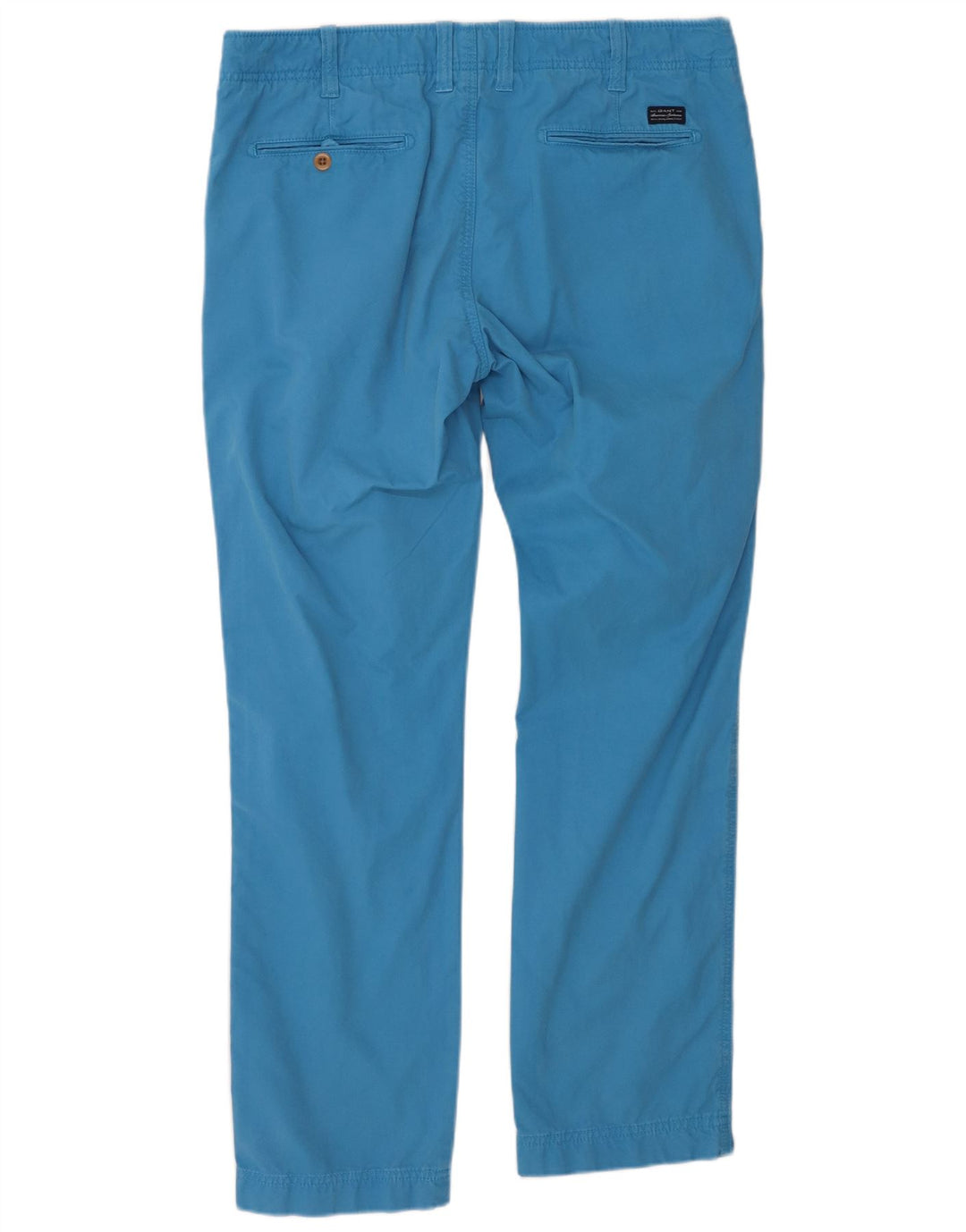 Мужские тонкие брюки-чиносы GANT Soho с низкой талией W36 L32, синий хлопок