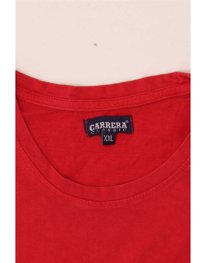 Мужская футболка с рисунком Carrera 2XL, красный хлопок