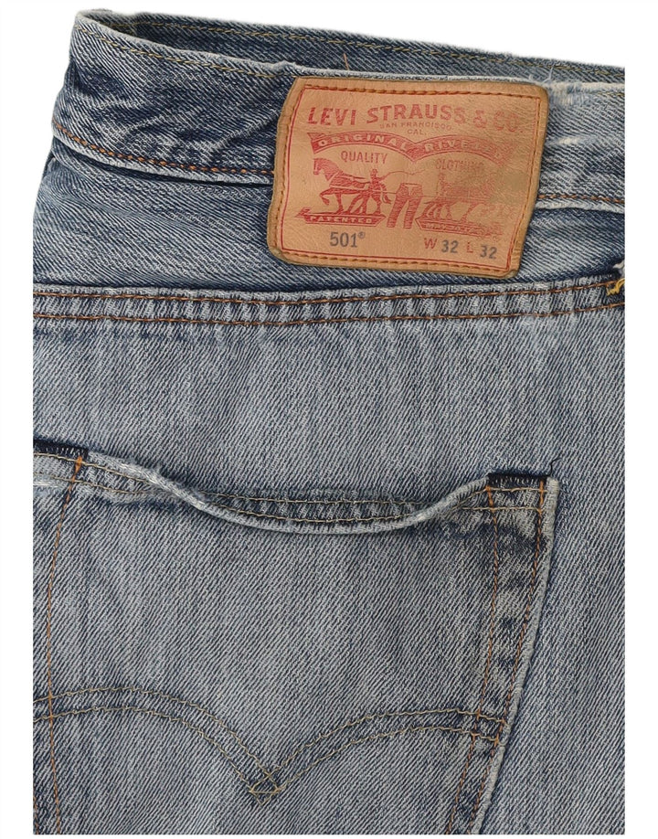 Мужские джинсовые шорты Levi's 501 W32, средний синий, хлопок