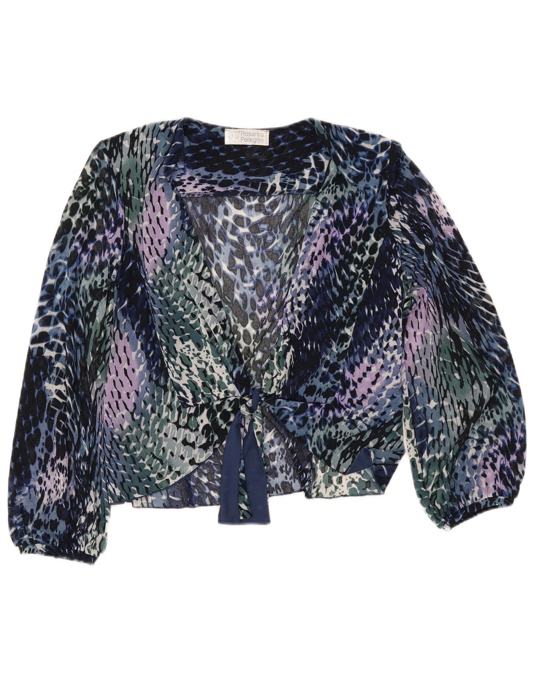 ROSANNA PELLEGRINI Женская Блузка-Рубашка UK 14 Средний Разноцветный