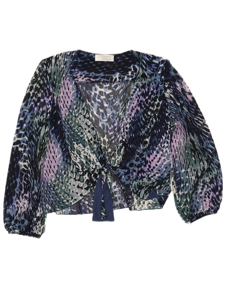 ROSANNA PELLEGRINI Женская Блузка-Рубашка UK 14 Средний Разноцветный