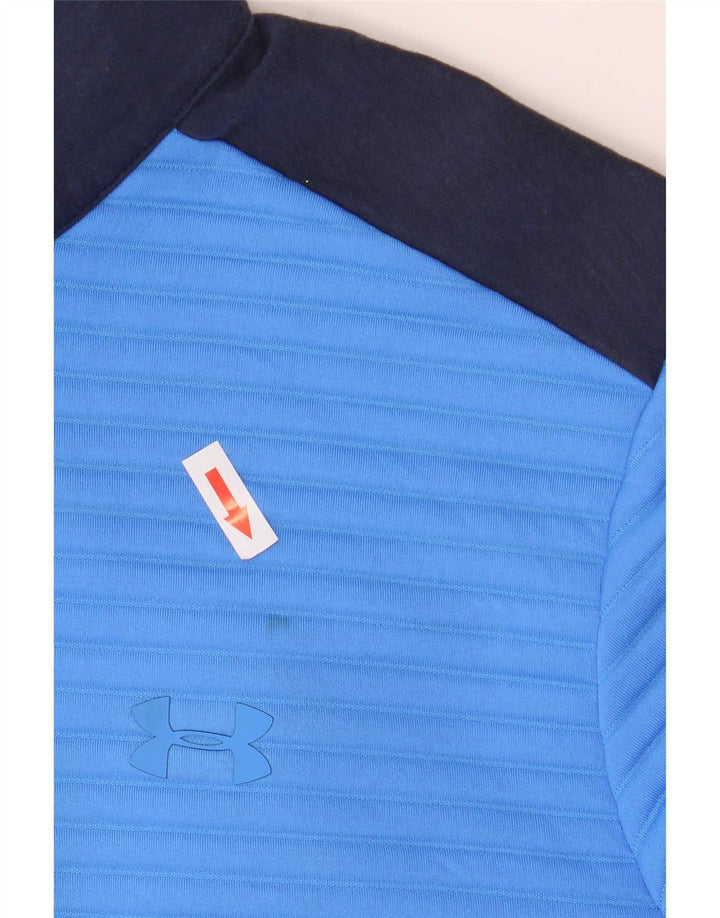 Мужской пуловер-спортивный костюм Under Armour Cold Gear, средний синий с цветными блоками