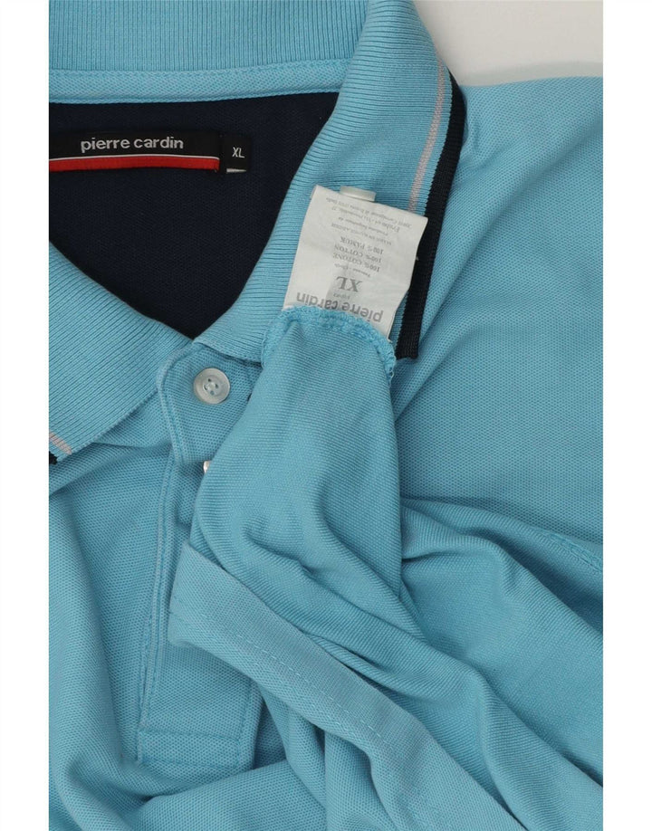 Мужская рубашка-поло Pierre Cardin XL, синяя, хлопок