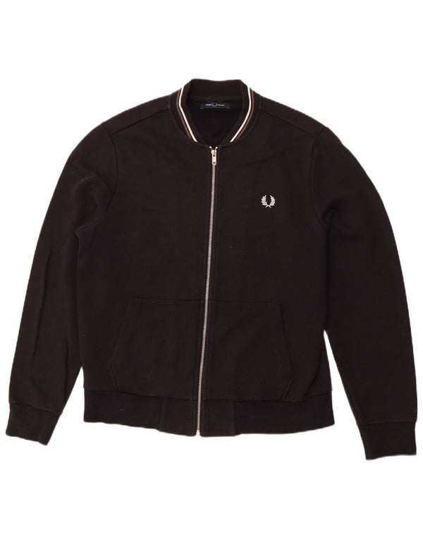 FRED PERRY Мужской спортивный костюм, верхняя куртка, большая черная хлопковая куртка