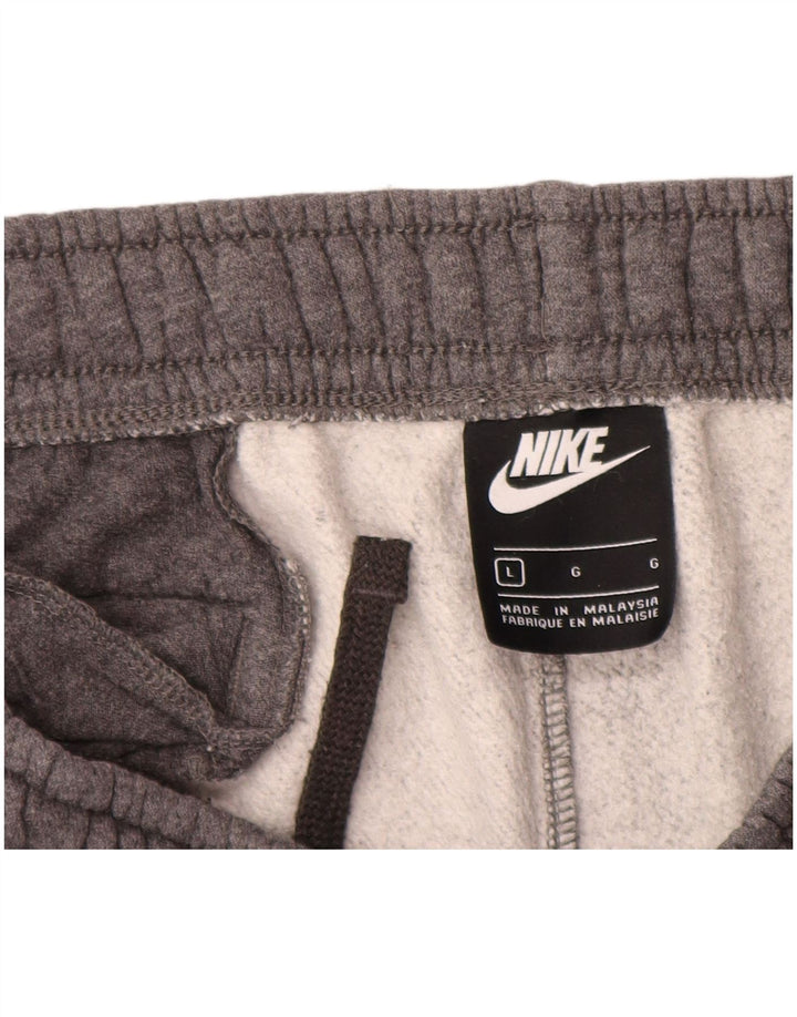 Мужские спортивные брюки Nike, джоггеры, большие серые, хлопковые
